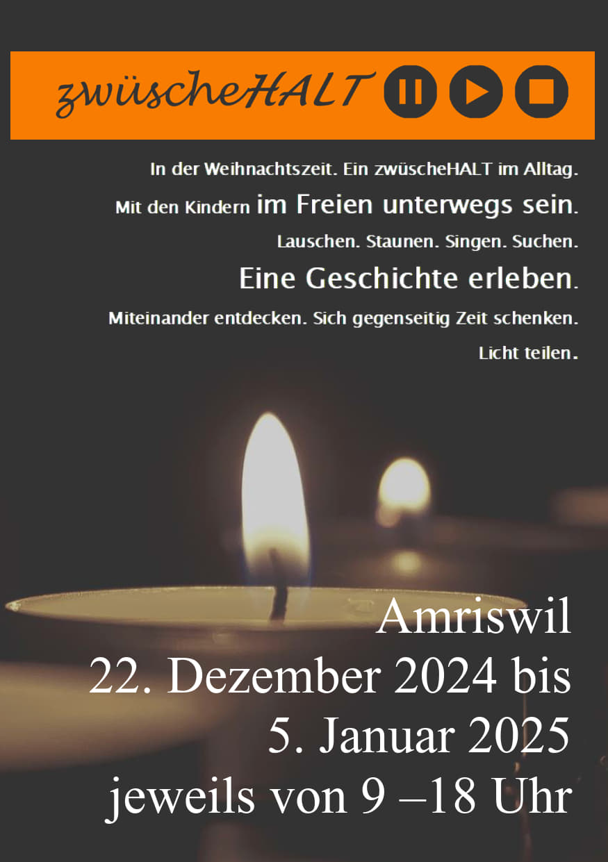 Titelseite Flyer Zwüschehalt 2024